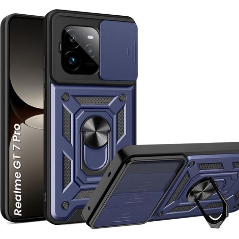 Funda protectora Realme GT 7 Pro, CamShield Slide, azul (1/5)
