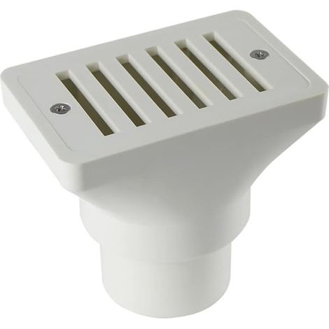 APEX Grille de vidange de sol en ABS blanc de 5,1 cm pour trop-plein - Raccords de rechange pour piscine (1/5)