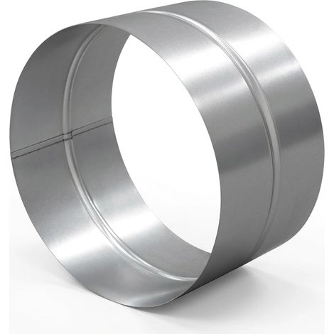 1 Manchon Raccordement Pièces Moulées Ø 125 mm Acier Galvanisé Pour Système Ventilation