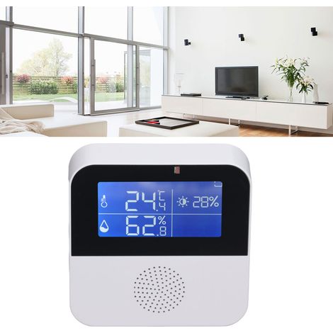 Thermomètre et hygromètre intelligent WiFi 5 en 1, thermomètre à affichage numérique intelligent pour les ateliers de stockage frigorifique, contrôlé par application (1/5)