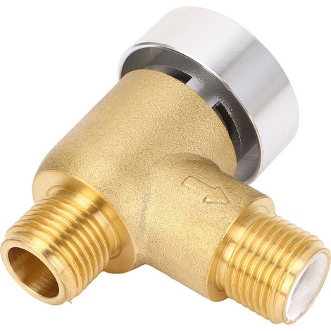 Clapet anti-retour en laiton 1/2 pouce filetage mâle NPT pour brise-vide de camping-car 571-VAC-CHK-A, remplacement de clapet de chasse (1/5)