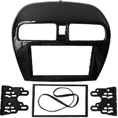 Façade double DIN pour autoradio Mitsubishi Mirage Space Star Attrage, kit de montage sur tableau de bord, cadre de façade (178 x 100 mm) (1/5)