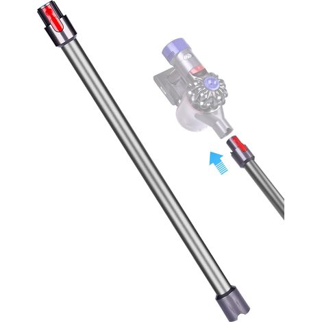 Tube Télescopique Compatible avec Dyson V7 V8 V10 V11 V15 – Tube d’Extension Rigide pour Aspirateur, Déverrouillage Rapide, Longueur 72.5 cm, Grau