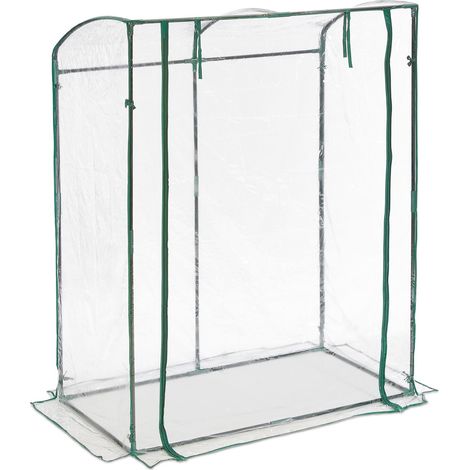 Serra da giardino per pomodori e piante calde 200 x 100 x 100 cm in PVC traslucido 130011948