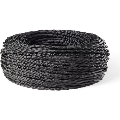 Cavo Elettrico A Treccia 50M Nero (1/2)