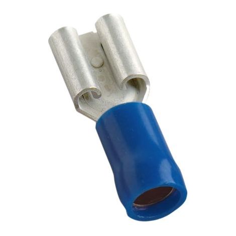 Cosse faston MECATRACTION, C100SQB6,35, Isolé, Bleu, série : S