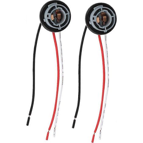 Kit de 2 pièces comprenant : douille de feu arrière pour Mégane 3, douille d'ampoule arrière pour Citroën C4, douille de feu de position, bornier et faisceau de câblage, douille 1157, feu stop LED.