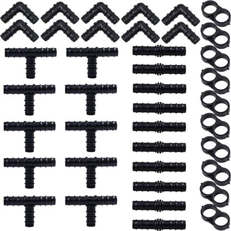 40-teiliges Set Bewässerungsfittings für 127-mm-Schläuche, Verbinder für Bewässerungswasserleitungen, Schlauchverbinder mit Widerhaken für Bewässerungssysteme (1/5)