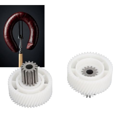 Accessoires pour hachoirs à viande domestiques : engrenages, transmission pour poussoirs à saucisses, boîte de vitesses, engrenages spéciaux pour robots culinaires à chili. (1/5)