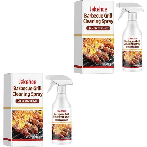 Spray nettoyant pour barbecue à action rapide, dégraissant nettoyant en profondeur, dissout rapidement les graisses brûlées et les résidus alimentaires, sans danger pour la plupart des surfaces de bar (1/5)