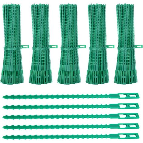 Packung mit 600 Pflanzenbindern, 23 cm – Verstellbare Kabelbinder aus Kunststoff – Zur Befestigung von Tomaten und Kabeln – Flexibel und wiederverwendbar