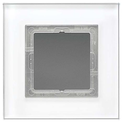 Jung LSP 981 GL WW Cadre Verre Noir Gris 11.5 cm