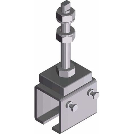 Soporte rail "U" con esparrago CEPRO