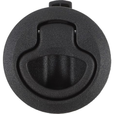 Loquet encastré verrouillable en plastique stabilisé aux UV, loquet marin résistant aux conditions marines difficiles (noir)-Black
