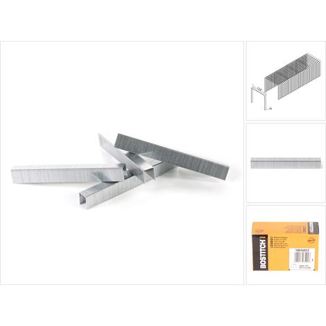 Grapas para Trabajos Ligeros, Serie 80, Corona 12,8 mm, Galvanizadas – 16 mm, ideal para fijaciones en materiales ligeros, alta resistencia y durabilidad profesional (1/5)