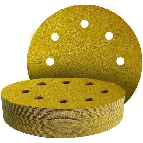Schleifpapier 180mm Klett 8 Loch 30 Stück Körnung 40-240 180mm 8-Loch (1/5)