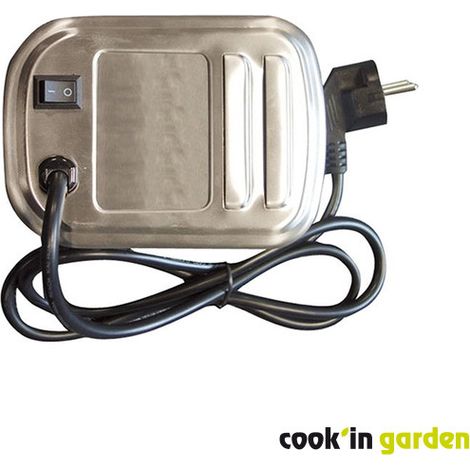 Cook'In Garden – Moteur sur secteur pour barbecue – Charge maximale 10 kg – Inox et plastique – Dimensions L 15 × l 11 × H 7 cm (1/3)