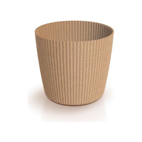 Milly Round Eco Wood-Naturo Blumentopf