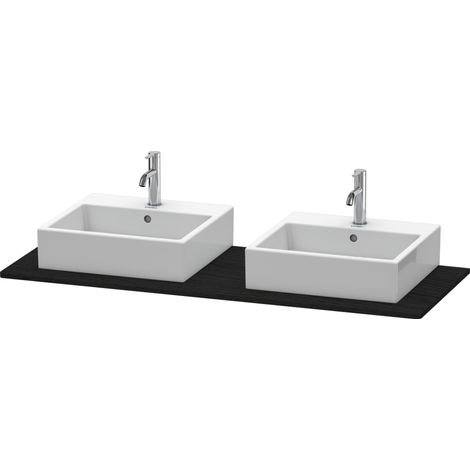 Duravit XSquare Konsole, 2 Ausschnitte, 1400x16x550mm,