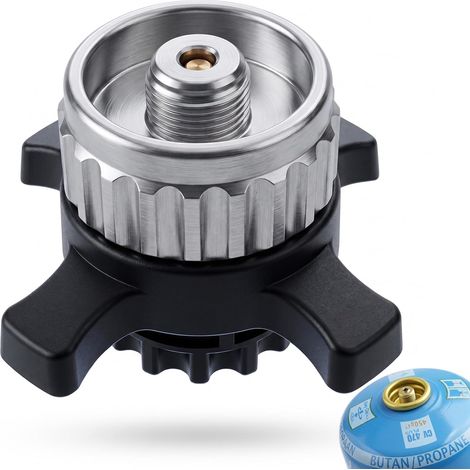 Adaptateur Bouteille Gaz avec CV Easy Clic et la Valve à vis EN417 (1/5)