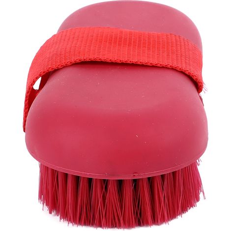 Brosse pour chevaux à poils doux, manche antidérapant, brosse de toilettage efficace pour un massage et un nettoyage en profondeur. (1/5)