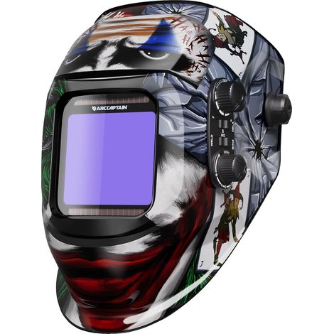Casco per saldatura, auto-oscurante, lente a colori reali, 1 pezzo (1/2)