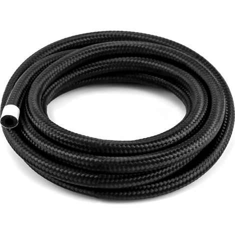 Tuyau d'alimentation en carburant, 3 m (10 pi) -4AN, tuyau tressé en nylon noir pour tube de 6,35 mm (1/4 po) de diamètre (1/3)