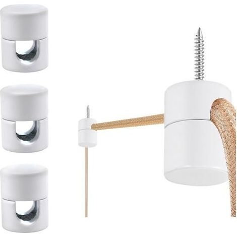 Black ceiling hooks, set of 6, DIY ceiling hooks, suitable for chandeliers and suspension cables. (1/5)