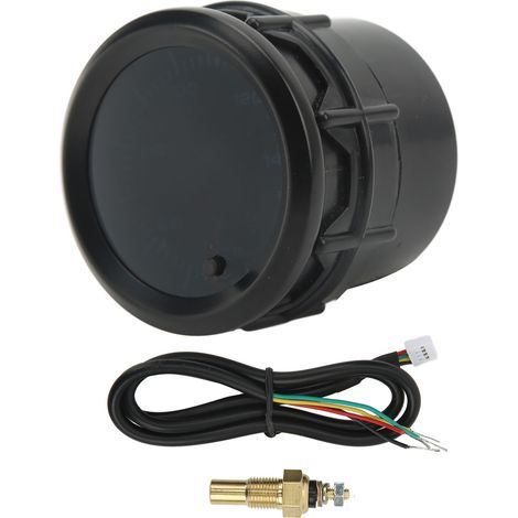 Indicador de temperatura del aceite, termómetro de 52 mm con sensor de 40 °C a 140 °C, 7 colores y retroiluminación LED para automóviles y motocicletas. (1/5)