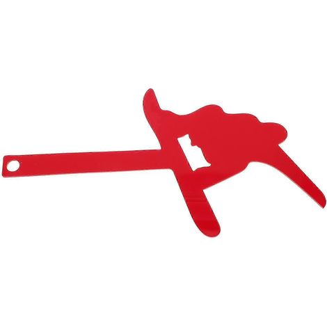 Kit de 4 drapeaux rouges en acrylique pour boîte aux lettres compatibles avec les décorations de chiens skieurs (25 x 129 x 03 cm) rouge. (1/5)