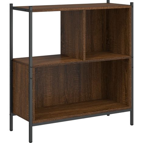 Bibliothèque chêne marron 72x28x77,5 bois d'ingénierie (1/5)