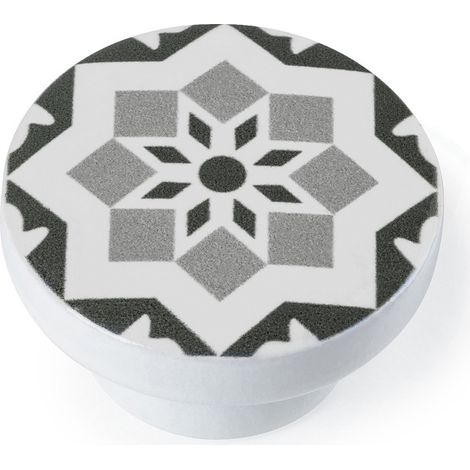 Pack 2 Tiradores para Muebles  Fabricado en Haya  Acabado en Gris 2 Unidades -