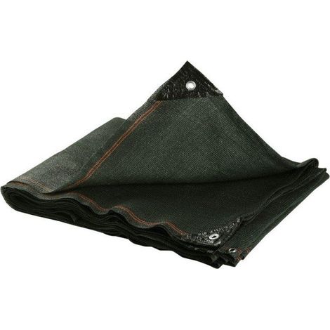 OSE – Brise vue polyéthylène renforcé 220 g/m² – Degré d'occultation 90% – Traitement anti UV – Oeillets tous les mètres – Vert foncé (1/7)