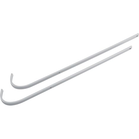 Eckduschablage aus Aluminium, zweistöckiger, wandmontierter Handtuchhalter, stabiler Badezimmerkorb, 2 Ebenen (1/5)