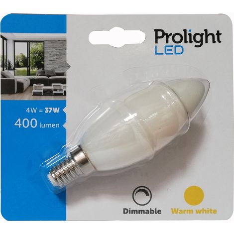 Ampoule Flamme LED E14 4W WW Blanche Dimmable