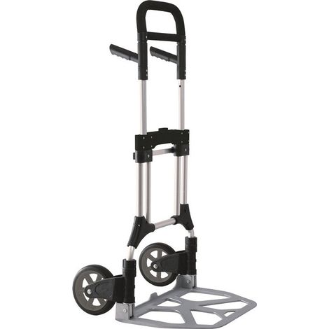 Chariot de transport pliable aluminium H.1220mm Pelle L.400mm Pelle L.590mm Trgf.200kg