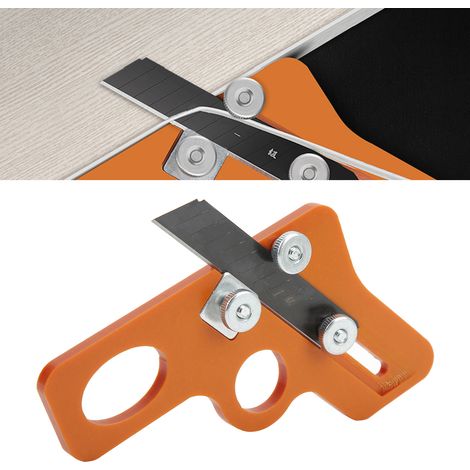 Outil manuel de placage de chants de 6 mm pour le travail du bois, pour panneaux sans peinture, couteau de raclage et de découpe de chants en PVC épais, modèle à usage unique. (1/5)