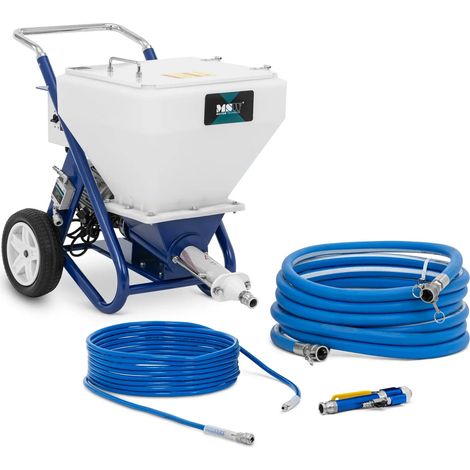 Projeteuse enduit 20 bar 40 l 15 l/min 2200 watts caoutchouc pp fer bleu blanc (1/5)