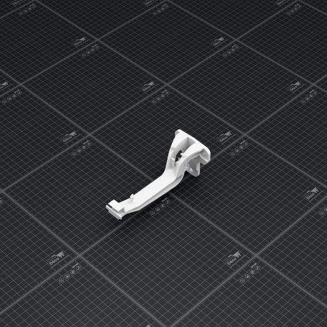 Crochet de gouttière PVC pour Gouttière double profil - Blanc