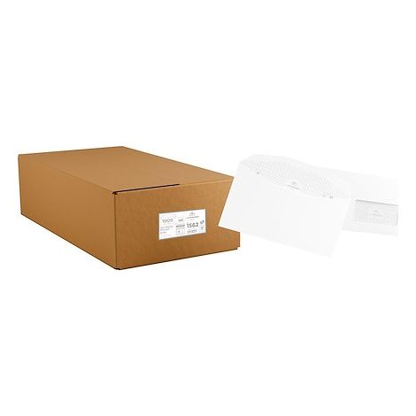 Enveloppe pour mise sous pli automatique 114 x 229 mm La Couronne 80 g avec fenêtre 45 x 100 mm blanche - Boîte de 1000