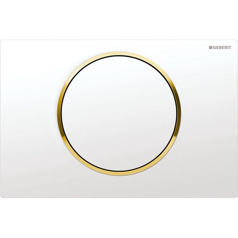 Placca Geberit Sigma10 Round Bianco / Dorato 115.758.KK.5 Bianco