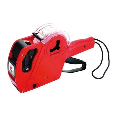 Q-Connect KF00712 manuelle Etikettiergerät rot ergonomisch