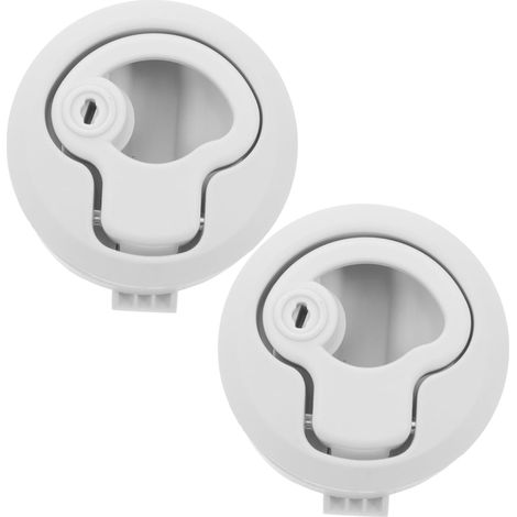 2 Pieces Cabinets Material Durable Plastic Panels Pieces Cover Flush