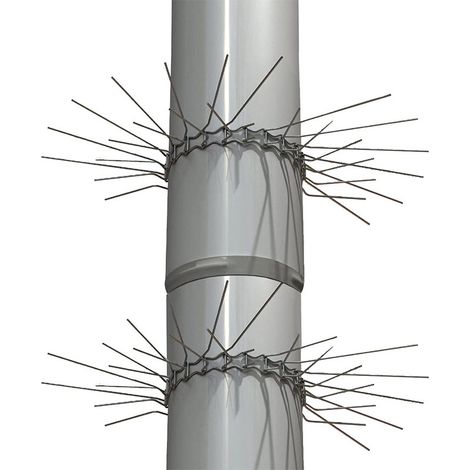 Protège-tuyaux anti-escalade (20 pièces), dissuasif pour animaux, adapté aux tuyaux jusqu'à 21 cm de diamètre (1/5)