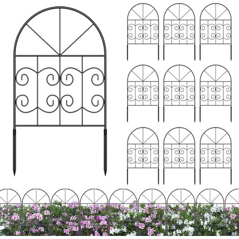 Clôture de jardin – Panneaux de clôture en métal antirouille – Séparateur (1/5)