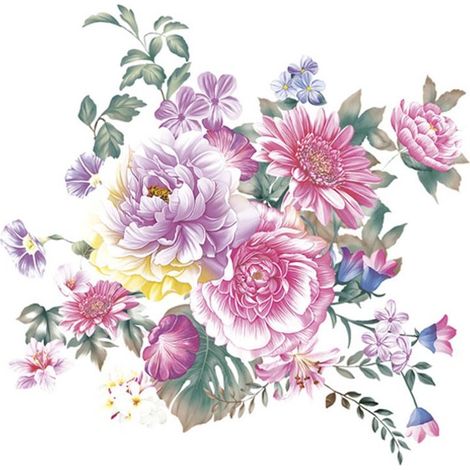 Tovaglioli di carta FIORI PRIMAVERILI 33x33 cm 20 pezzi.