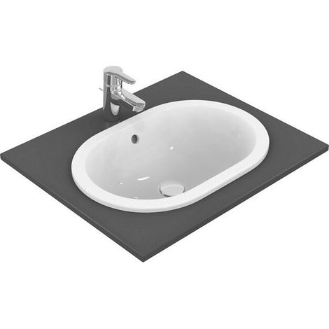 Lavabo à encastrer CONNECT oval 480mm blanc