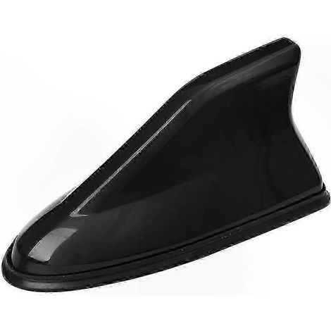 Antenne requin pour voiture, cache d'aérien de toit, accessoire compatible multi-modèles, garniture de radio auto, finition noire universelle (1/4)