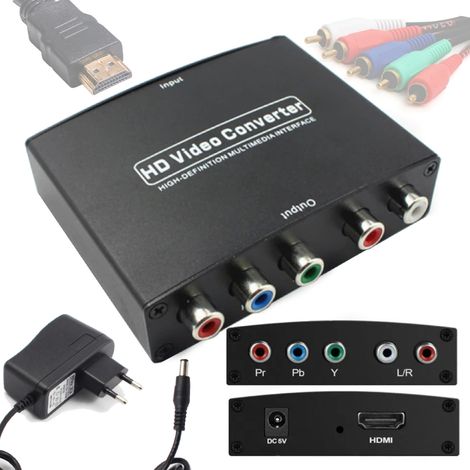 Convertidor de HDMI a componentes YPbPr / LP Audio / 5x cinch (1/5)
