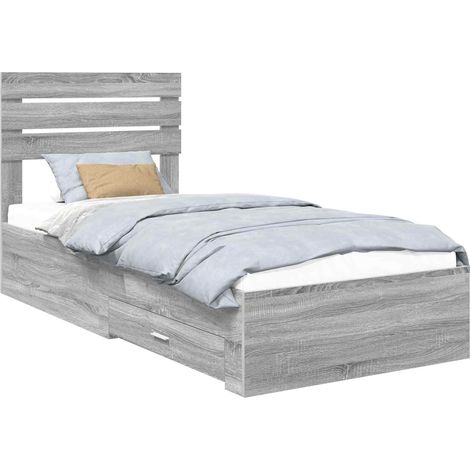 Maison Exclusive - Bettgestell mit Schubladen mit Kopfteil Holzwe